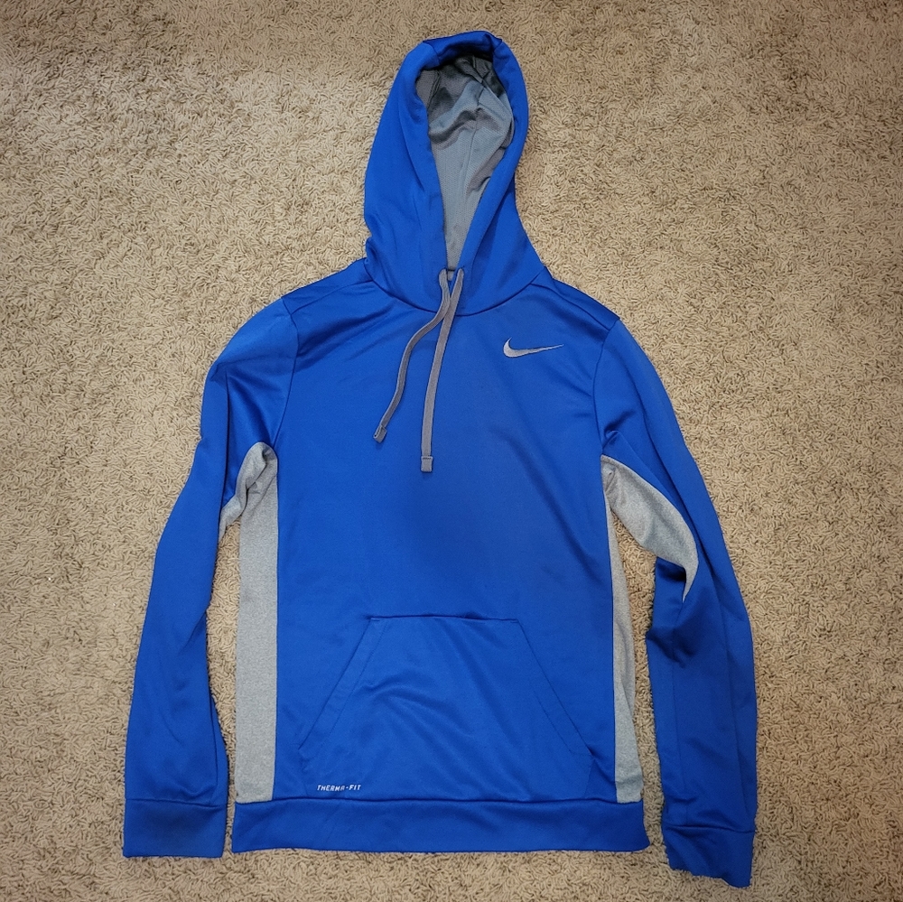 Nike Therma-fit Blue Hoodie (Small)